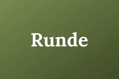 Colloquies Is Now Runde